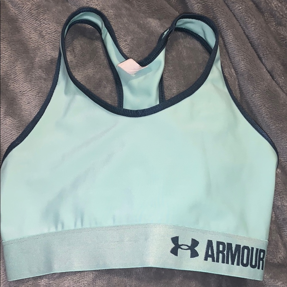 Teal sports bra